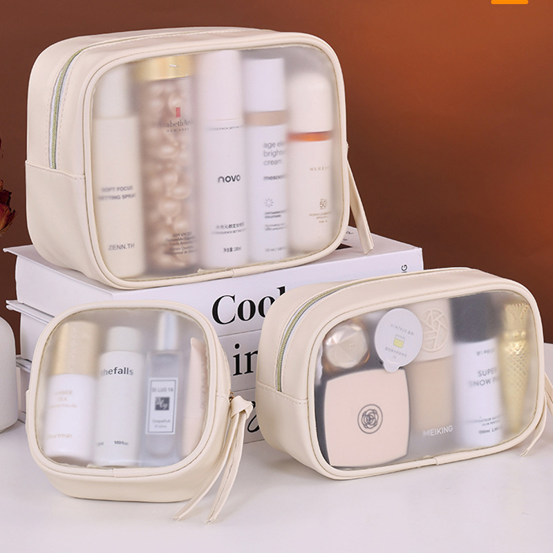 Luxury Skincare Box - PVC 무광 반투명 화장품 가방 -