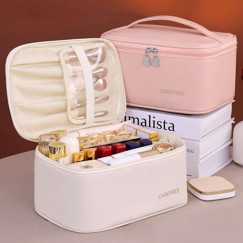 Luxury Skincare Box - 여성용 고급 PU 메이크업 가방 -