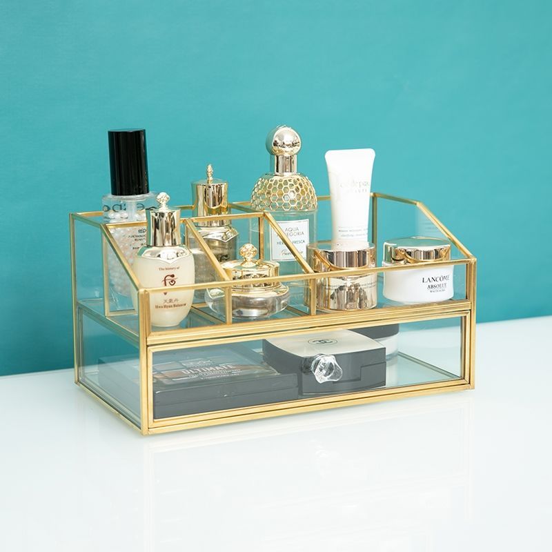 Luxury Skincare Box - 노르딕 라이트 럭셔리 유리 화장품 보관함