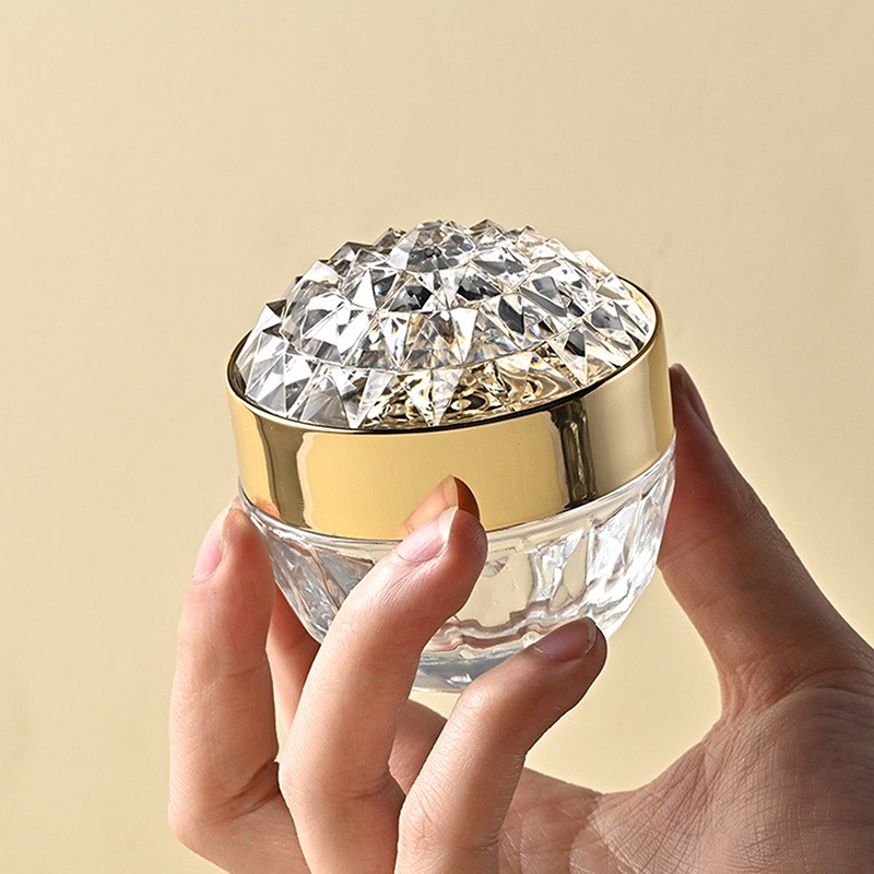1개 고급 다이아몬드 50g 유리 페이스 크림 용기 뚜 - Luxury Skincare Containers 리뷰 및 가격