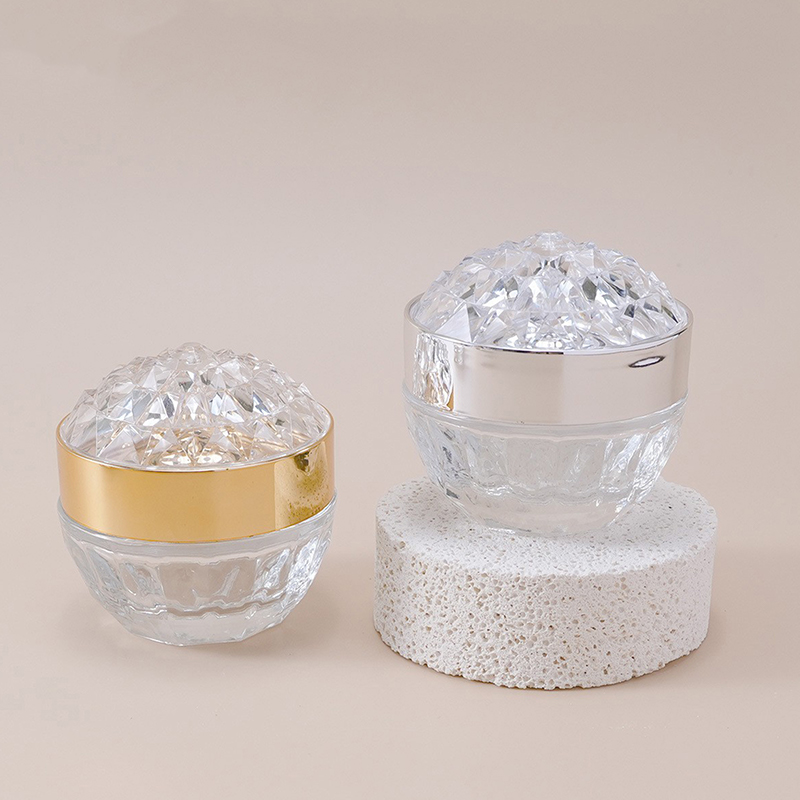 1개 고급 다이아몬드 50g 유리 페이스 크림 용기 뚜 - Luxury Skincare Containers 리뷰 및 가격