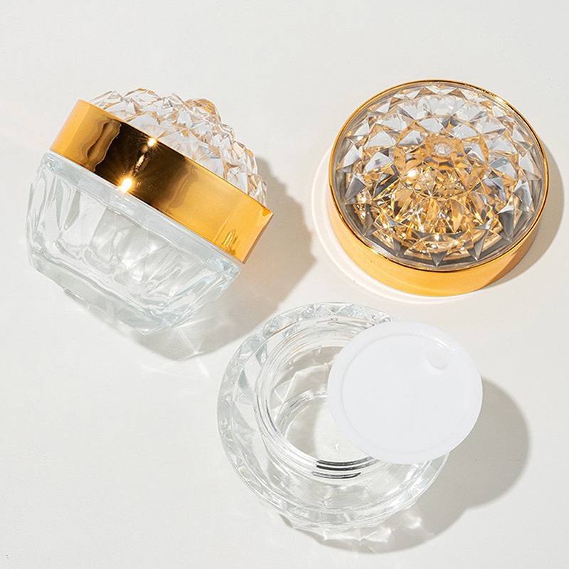 1개 고급 다이아몬드 50g 유리 페이스 크림 용기 뚜 - Luxury Skincare Containers 리뷰 및 가격