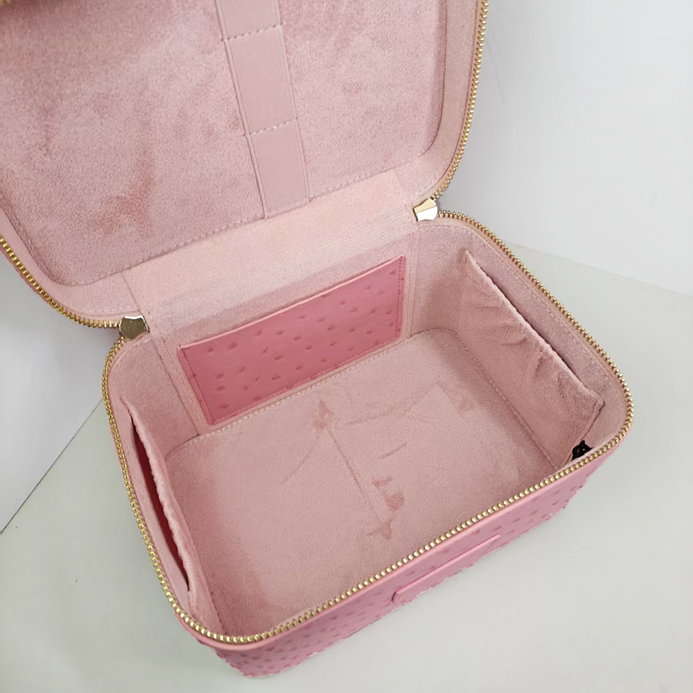 럭셔리 타조 모조 가죽 여성 메이크업 화장품 가방, 맞 - Luxury Skincare Box 리뷰 및 가격