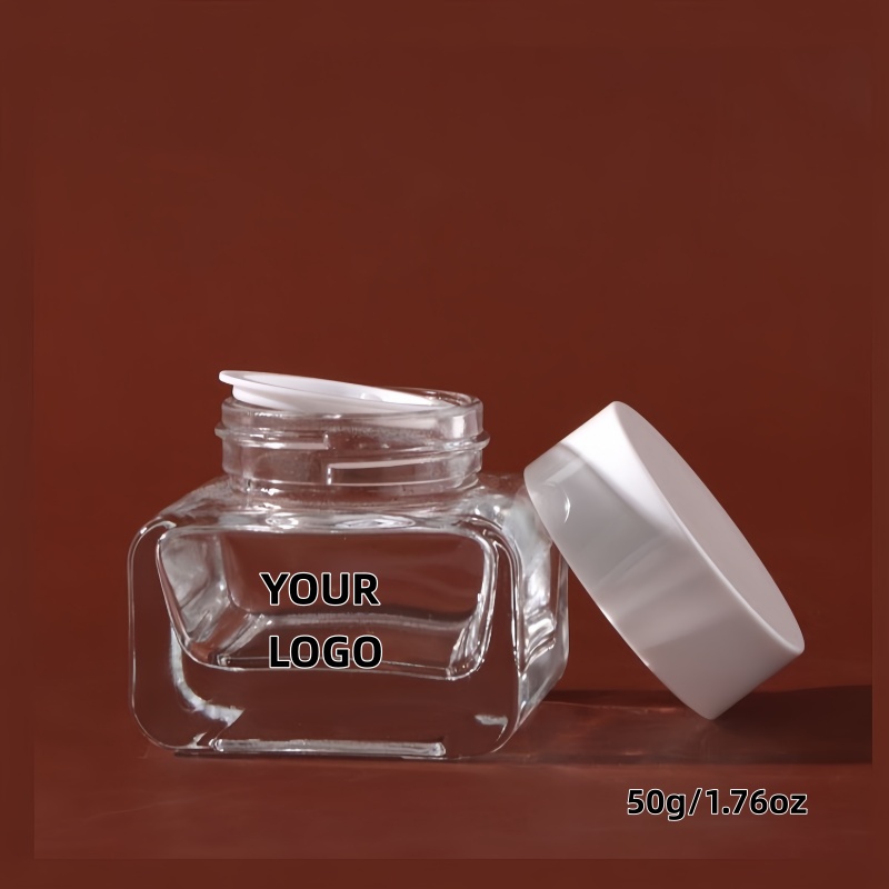【로고 맞춤 제작】1개 고급 투명 유리 스킨케어 포장  - Luxury Skincare Containers 리뷰 및 가격