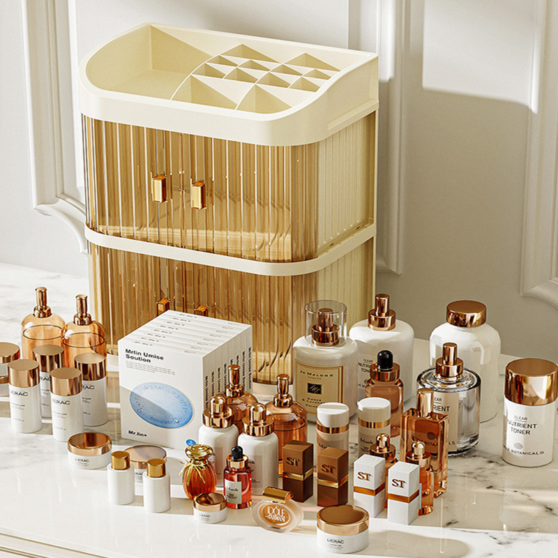 화장품 보관함, 데스크탑 메이크업 정리함, 방진 럭셔리 - Luxury Skincare Containers 리뷰 및 가격