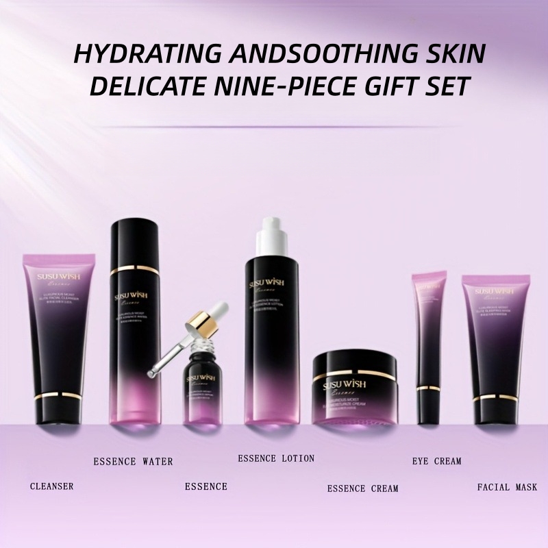 고급스럽고 우아한 9종 보습 에센스 세트, 클렌징 밀크 - Luxury Skincare Gift Set 리뷰 및 가격