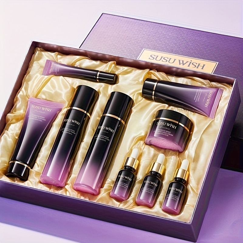 고급스럽고 우아한 9종 보습 에센스 세트, 클렌징 밀크 - Luxury Skincare Gift Set 리뷰 및 가격