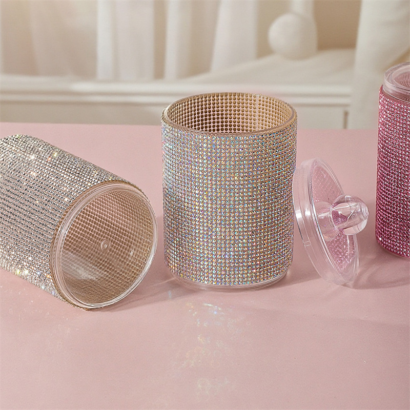 럭셔리 다이아몬드 면봉 보관함 휴대용 면봉 보관 케이스 - Luxury Skincare Containers 리뷰 및 가격