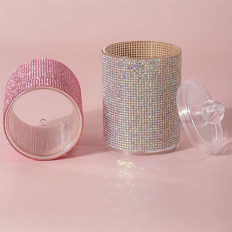 럭셔리 다이아몬드 면봉 보관함 휴대용 면봉 보관 케이스 - Luxury Skincare Containers 리뷰 및 가격