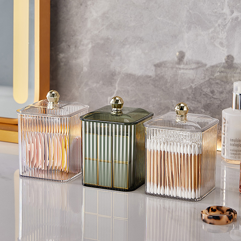 라이트 럭셔리 클리어 면봉 보관 상자 립스틱 화장품 용 - Luxury Skincare Containers 리뷰 및 가격