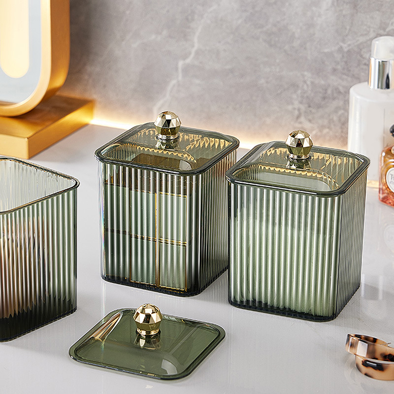 라이트 럭셔리 클리어 면봉 보관 상자 립스틱 화장품 용 - Luxury Skincare Containers 리뷰 및 가격