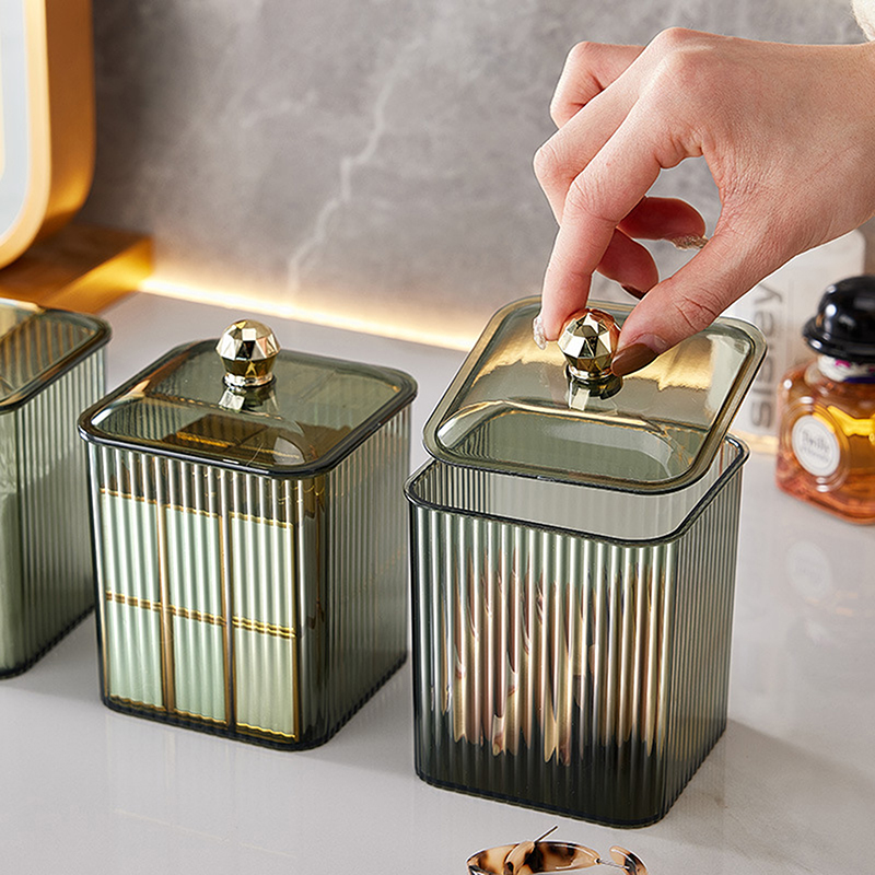 라이트 럭셔리 클리어 면봉 보관 상자 립스틱 화장품 용 - Luxury Skincare Containers 리뷰 및 가격