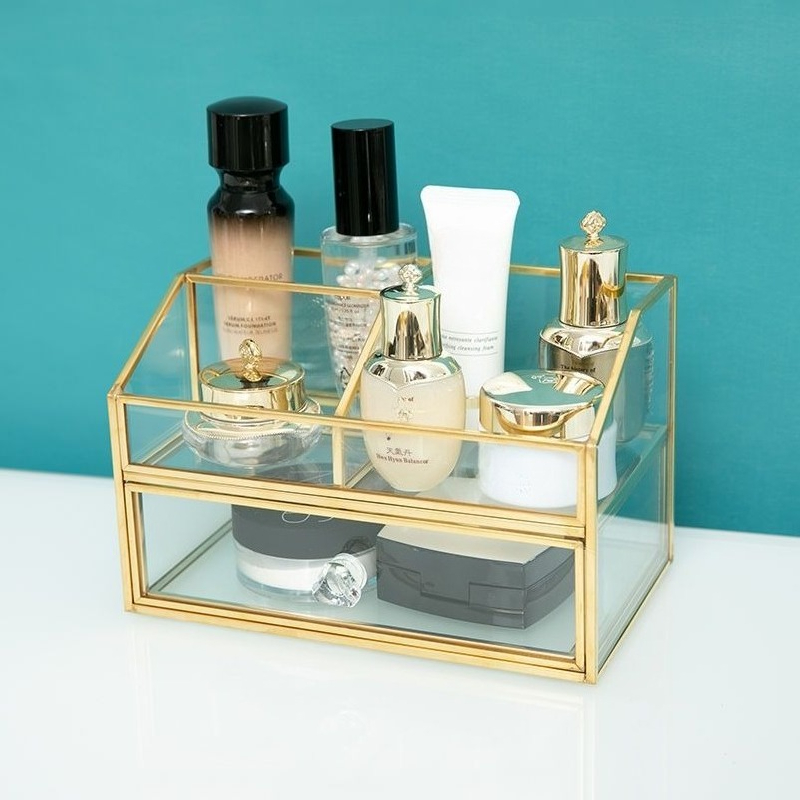 노르딕 라이트 럭셔리 유리 화장품 보관함 드레서 데스크 - Luxury Skincare Box 리뷰 및 가격