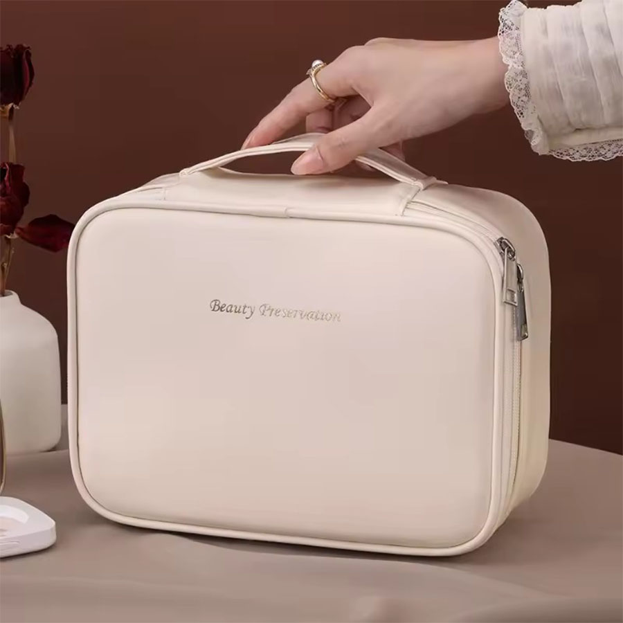 새로운 여성용 화장품 가방 휴대용 보관 가방 대용량 고 - Luxury Skincare Containers 리뷰 및 가격
