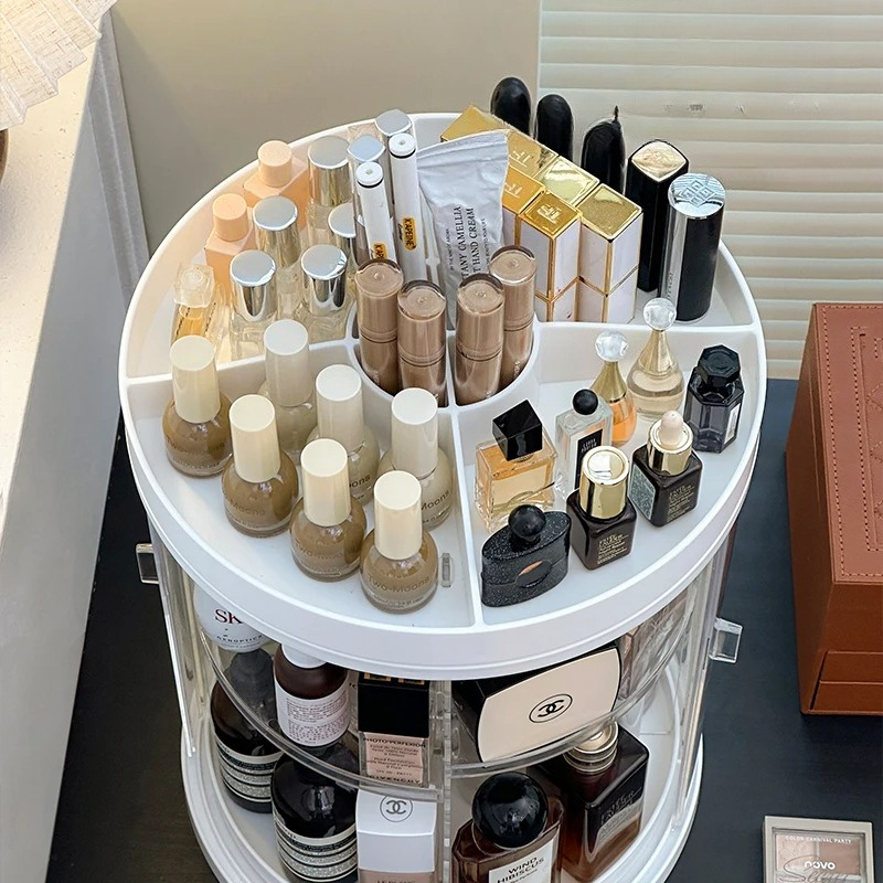 회전식 아크릴 화장품 정리함 - 고급 디자인의 화장대  - Luxury Skincare Design 리뷰 및 가격